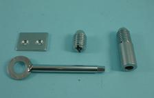 THD098/SCP Slim Barrel Sash Stop - 14mm x 21mm in Satin Chrome Plated