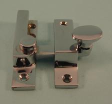 THD101N/CP Straight Arm Fastener - Narrow - Oval Knob in Chrome Plated
