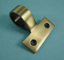 THD263P/AB Ornamental Ring Sash Lift - Plain in Antique Brass
