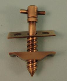 THD141/AB Ex Long Baton Rod Screw in Antique Brass