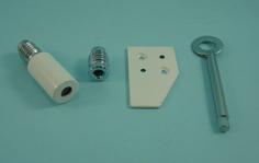 THD085 28mm Deluxe Barrel Sash Stop in White
