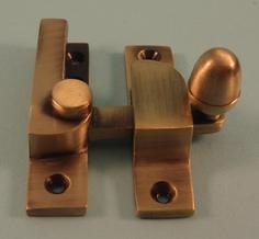 THD102N/AB Straight Arm Fastener - Narrow - Acorn Knob in Antique Brass