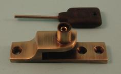 THD109N/AB Locking Keep for the Straight Arm Fastener: Narrow in Antique Brass
