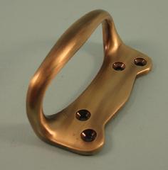 THD128/AB Sash Handle - Finger Lift in Antique Brass