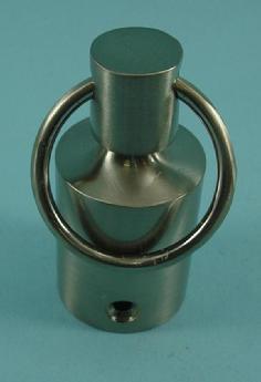 THD163E/SNP Pole End in Satin Nickel Plated