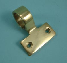 THD263P/PB Ornamental Ring Sash Lift - Plain in Polished Brass