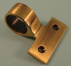 THD263/AB Ring Sash Lift - Ornamental - Ridged in Antique Brass