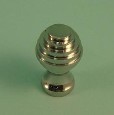 Reeded Knob in Chrome Plated