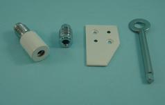 THD084 21mm Deluxe Barrel Sash Stop in White