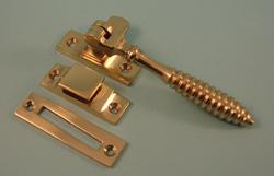 NEW Reeded Casement Fastener with Hook and Mortice Plate. 