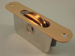 THD138 Ball Bearing - Standard Case, 2" Brass Wheel Pulley with a Radius Solid Brass Faceplate